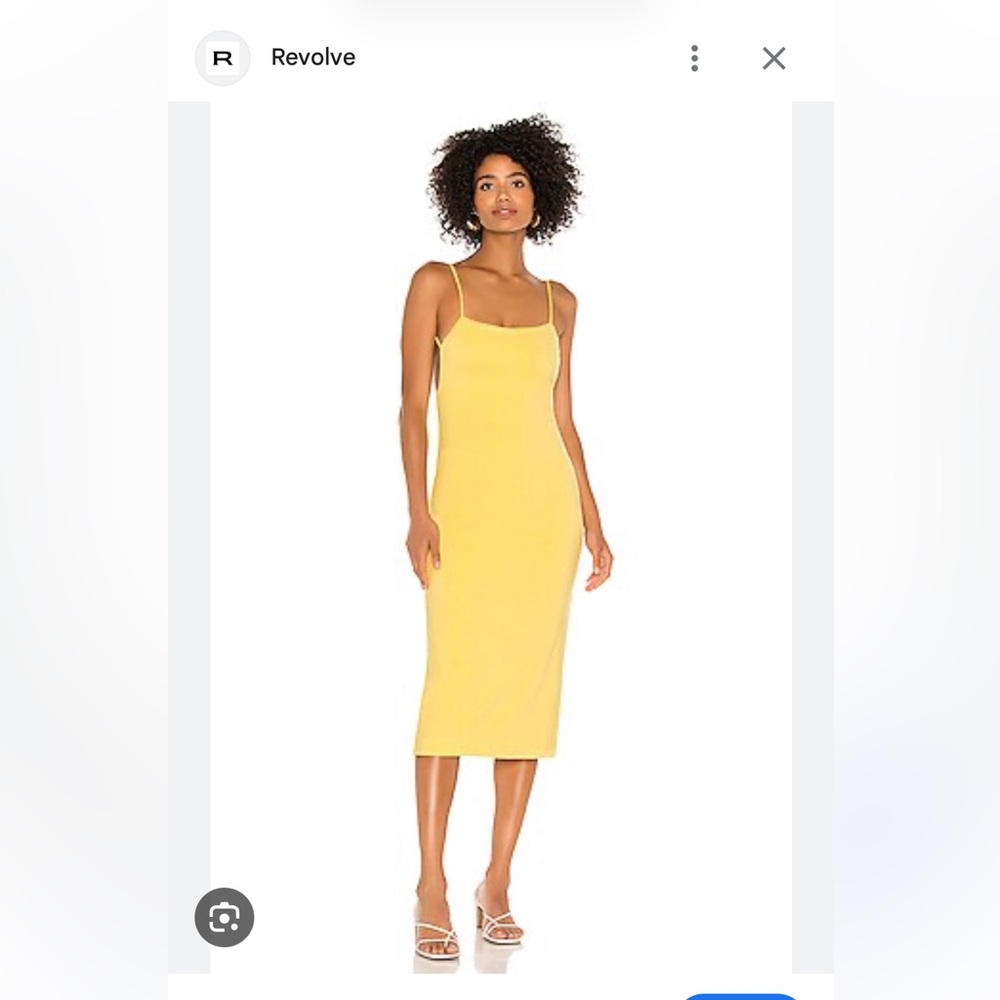 NBD Sunny Yellow Midi Dress